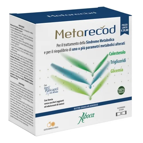 Metarecod 40 buste - Per riequilibrare i livelli di colesterolo, trigliceridi e glucosio