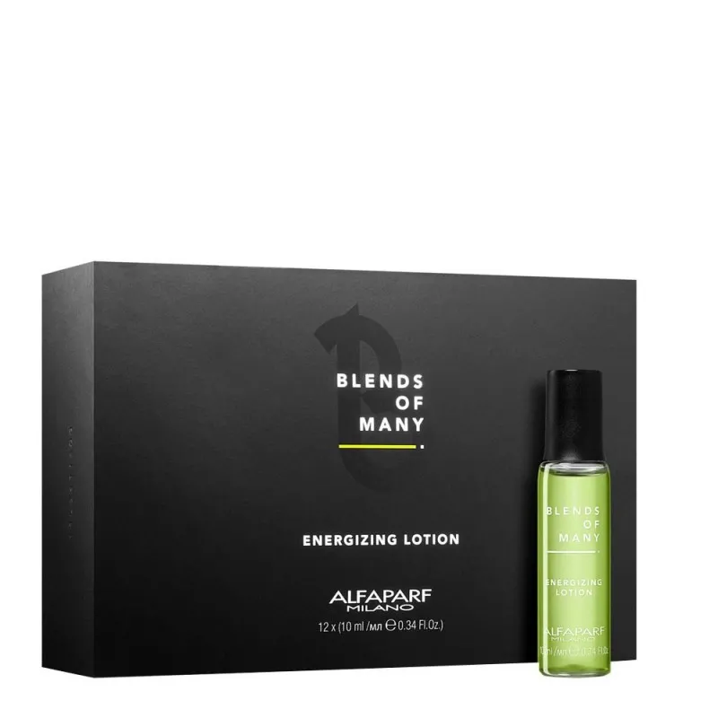 Alfaparf Blends Of Many Energizing Lotion 12x10ml - trattamento intensivo uomo capelli indeboliti