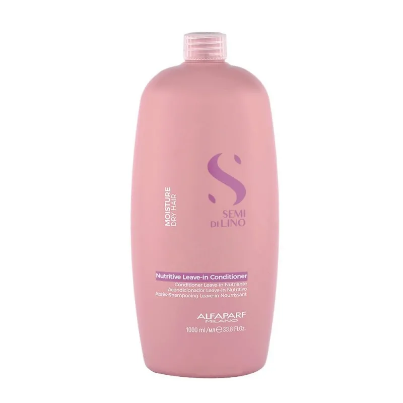 Alfaparf Semi Di Lino Moisture Nutritive Leave-In Conditioner 1000ml - balsamo senza risciacquo capelli secchi