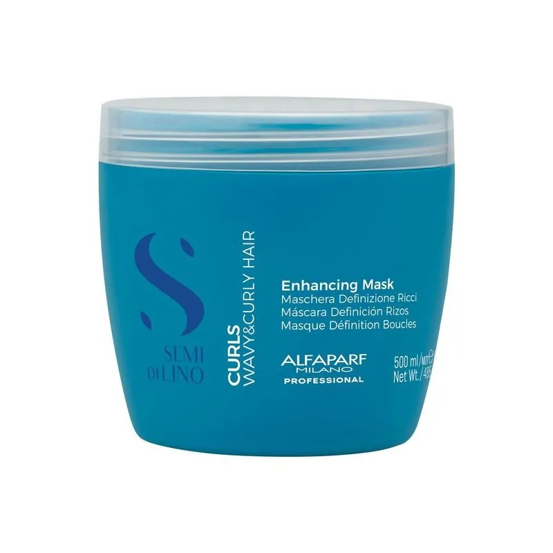 Alfaparf Semi di Lino Curls Enhancing 500ml - maschera elasticizzante capelli ricci mossi