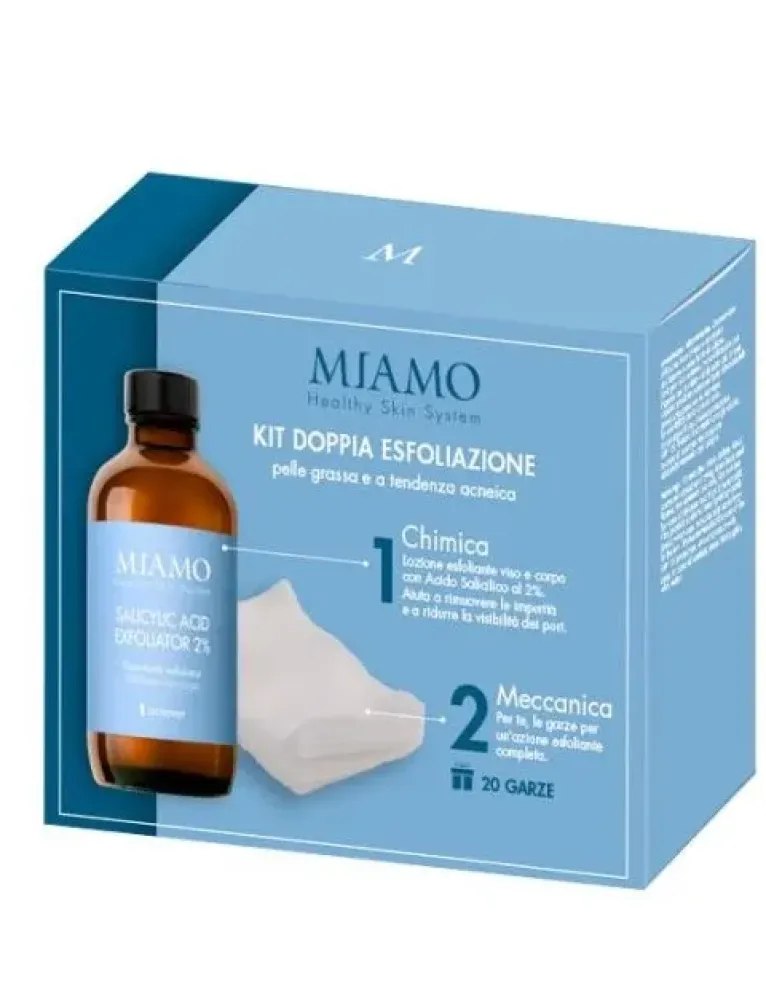 Miamo Acnever Salicylic Acid Exfoliator 2% Box 2023 + 20 garze Omaggio