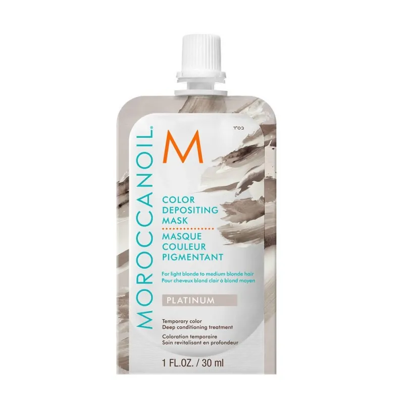 Moroccanoil Color Depositing Mask Platinum 30ml - maschera colorazione temporanea Platino