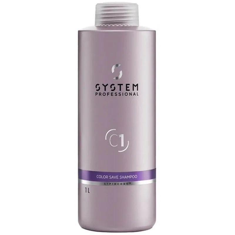 System Professional Color Save Shampoo C1 1000ml – shampoo idratante protettivo capelli colorati