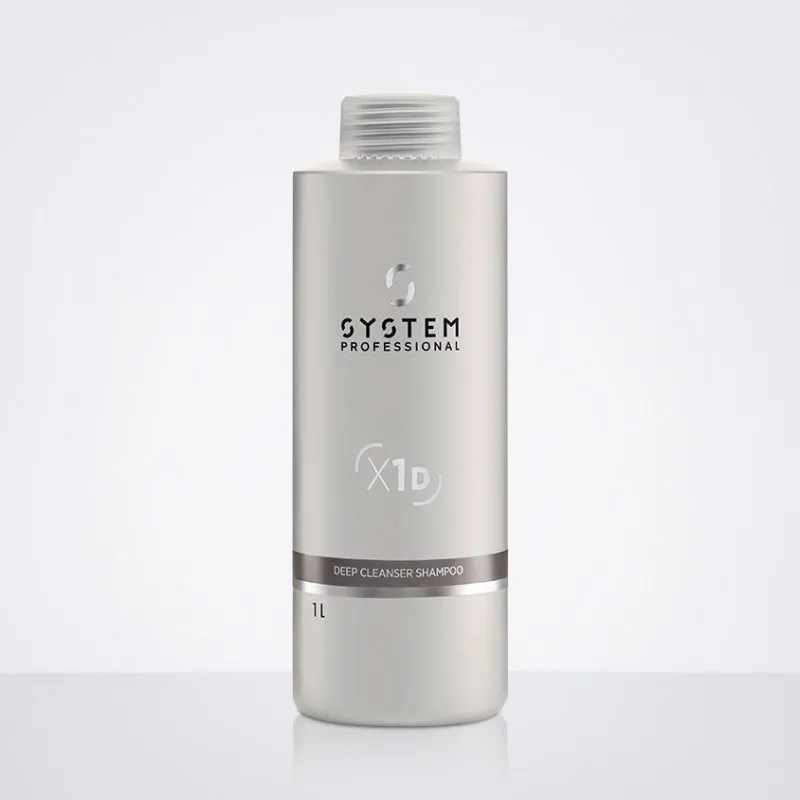 System Professional Deep Cleanser Shampoo X1D 1000ml - shampoo detossinante capelli stressati