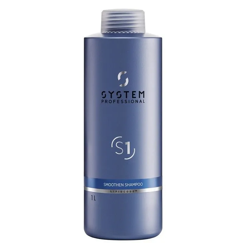 System Professional Smoothen Shampoo S1 1000ml – shampoo disciplinante anticrespo capelli ribelli