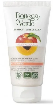 Scrub-maschera alla pesca e all'albicocca