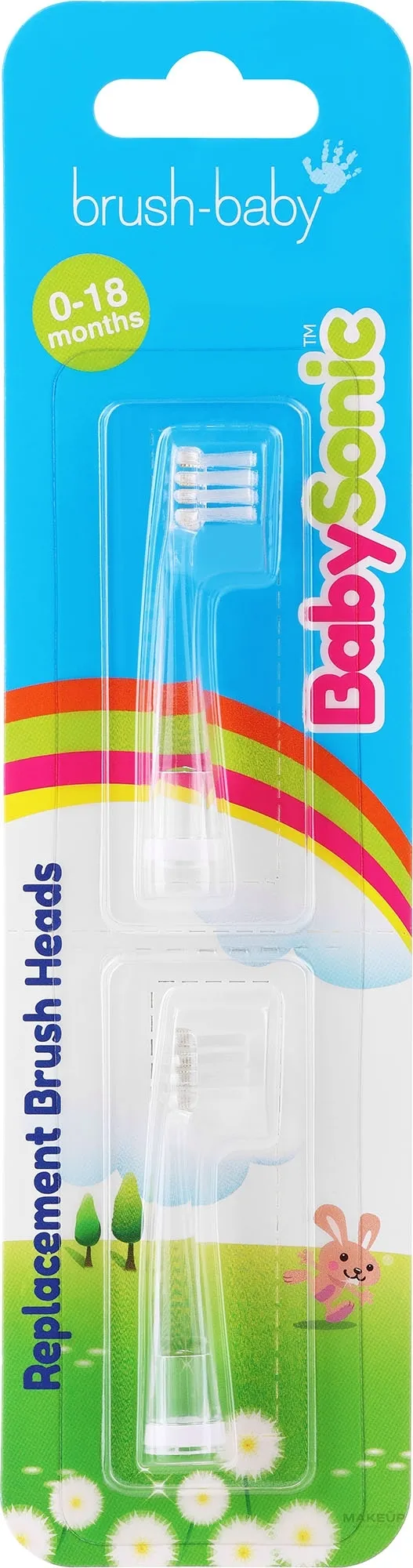 Testine per spazzolino sonico BabySonic, 0-18 mesi